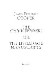 book The Chainbearer; or, The Littlepage Manuscripts