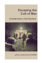 book Escaping the Cult of Mac: A Guide from a Cult Survivor