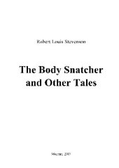 book The Body Snatcher and Other Tales