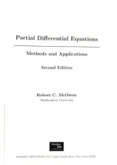 book Partial Differential Equations: Methods and Applications (2nd Edition). By Robert C. McOwen. 2003 Edition