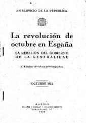 book La Revolución de Octubre en España