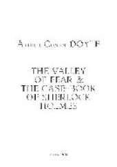 book The Valley Of Fear and The Case-Book Of Sherlock Holmes