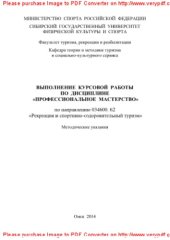 book Выполнение курсовой работы по дисциплине «Профессиональное мастерство». Методические указания