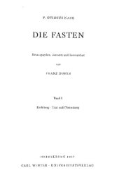 book Ovidius: Die Fasten