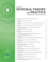 book Journal of Integral Theory and Practice 2013—Vol. 8, No. 3&4