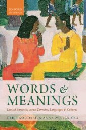 book Words and Meanings. Lexical Semantics across Domains, Languages, and Cultures