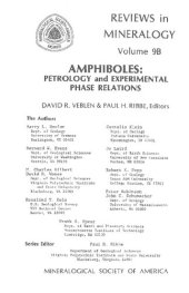 book Amphiboles: Petrology and Experimental Phase Relations