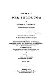 book Geschichte der Feldzüge des Herzogs Ferdinand von Braunschweig-Lüneburg