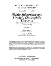 book Highly Siderophile and Strongly Chalcophile Elements