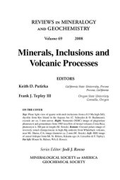 book Minerals, Inclusions, and Volcanic Processes