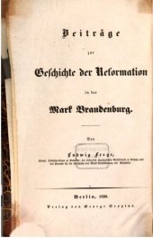 book Berlin unter dem Einflusse der Reformation im sechszehnten Jahrhundert