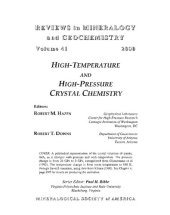 book High-Temperature and High-Pressure Crystal Chemistry