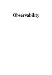 book Observability: A New Theory Based on the Group of Invariance