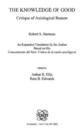 book The knowledge of good: critique of axiological reason