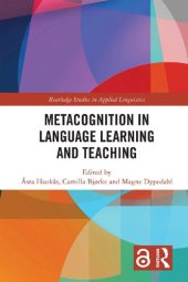 book Metacognition in Language Learning and Teaching