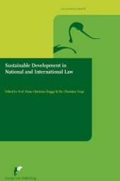 book Sustainable Development in International and National Law