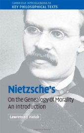 book Nietzsche’s ’On the Genealogy of Morality’: An Introduction