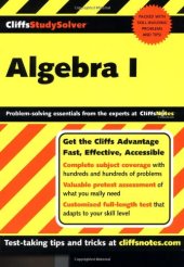 book Algebra I (Cliffs Study Solver)