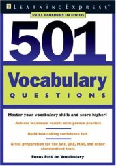 book 501 Vocabulary Questions (Skill Builder in Focus)