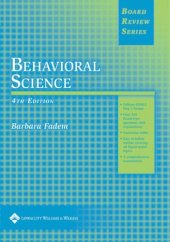 book BRS Behavioral Science (Board Review Series)