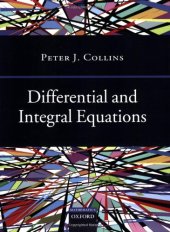 book Differential and Integral Equations (Oxford Handbooks)