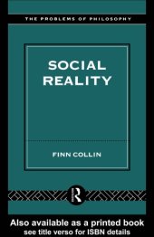 book Social Reality (Problems of Philosophy)