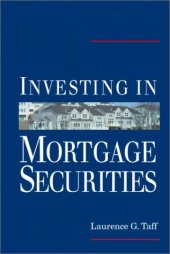 book Investing in Mortgage Securities