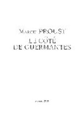 book Le Côté de Guermantes