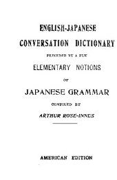 book English-Japanese Conversation Dictionary (Classic Reprint)