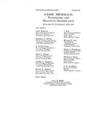 book Oxide Minerals-Petrologic and Magnetic Significance