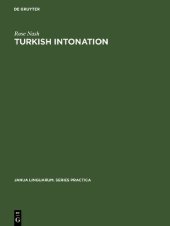 book Turkish Intonation: An Instrumental Study