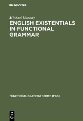 book English Existentials in Functional Grammar