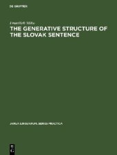 book The Generative Structure of the Slovak Sentence: Adverbials