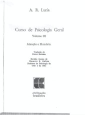 book Curso de Psicologia Geral: Atenção e Memória