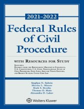 book Federal Rules of Civil Procedure with Resources for Study 2021-2022