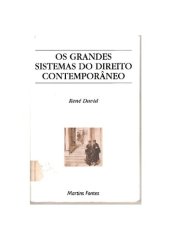 book Os Grandes sistemas do direito contemporâneo