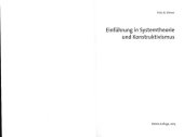 book Einführung in Systemtheorie und Konstruktivismus