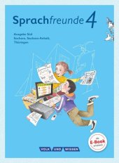 book Sprachfreunde 4. Schuljahr - Ausgabe Süd (Sachsen, Sachsen-Anhalt, Thüringen) - Sprachbuch mit Grammatiktafel und Lernentwicklungsheft