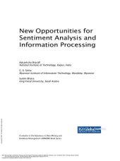 book New Opportunities for Sentiment Analysis and Information Processing