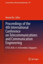 book Proceedings of the 4th International Conference on Telecommunications and Communication Engineering: ICTCE 2020, 4-6 December, Singapore