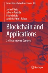 book Blockchain and Applications: 3rd International Congress