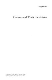 book Curves and Their Jacobians