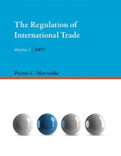 book The Regulation of International Trade, Volume 1: GATT