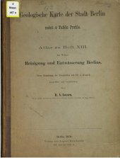 book Geologische Karte der Stadt Berlin nebst 4 Tafeln Profile