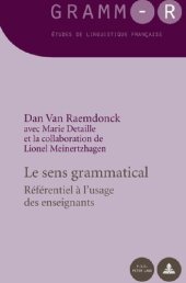 book Le sens grammatical_ Référentiel à l’usage des enseignants