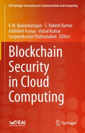 book Blockchain Security in Cloud Computing (EAI/Springer Innovations in Communication and Computing)