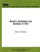 book Burma's Constitution and Elections of 1974