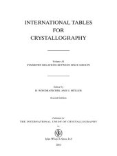 book International Tables for Crystallography, Volume A1: Symmetry relations between space groups