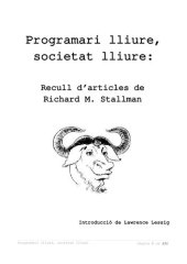 book Programari lliure, societat lliure: Recull d’articles de Richard M. Stallman