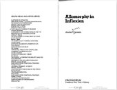 book Allomorphy in inflexion